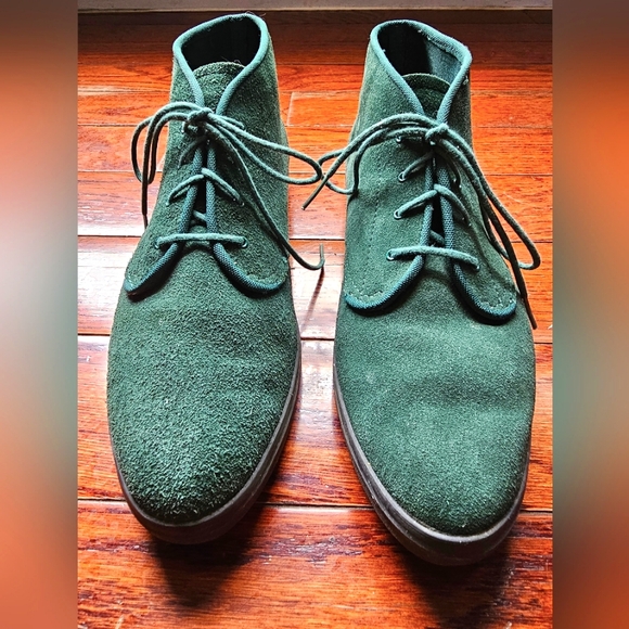 Forest green Keds Chukka hightops ankle booties boots womens size 10 - Picture 2 of 7